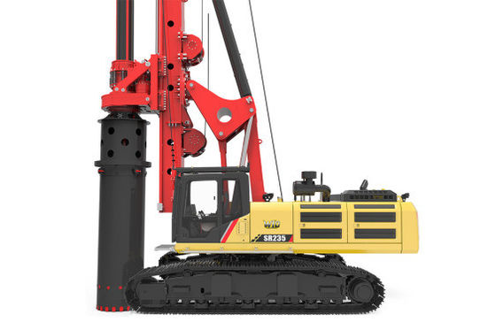 SR235 W10 แท่นตอกเสาเข็มโรตารีอุตสาหกรรมหนัก SR235 W10 Sany Rig Machine 257 KW