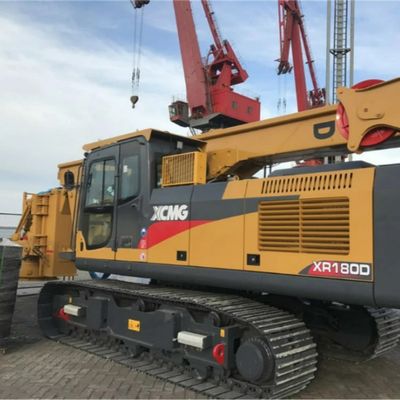 XCMG Xr180d เครื่องตอกเสาเข็มไฮดรอลิกตีนตะขาบสว่านโรตารี่